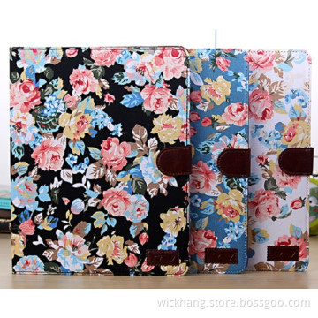 Retro Flower Fabric Flip Case for Apple iPad Air 2